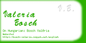 valeria bosch business card